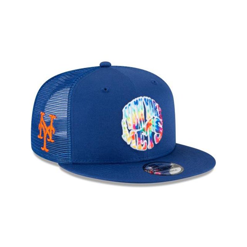 MLB New York Mets Groovy 9Fifty Snapback (SED9232) - Blue New Era Caps